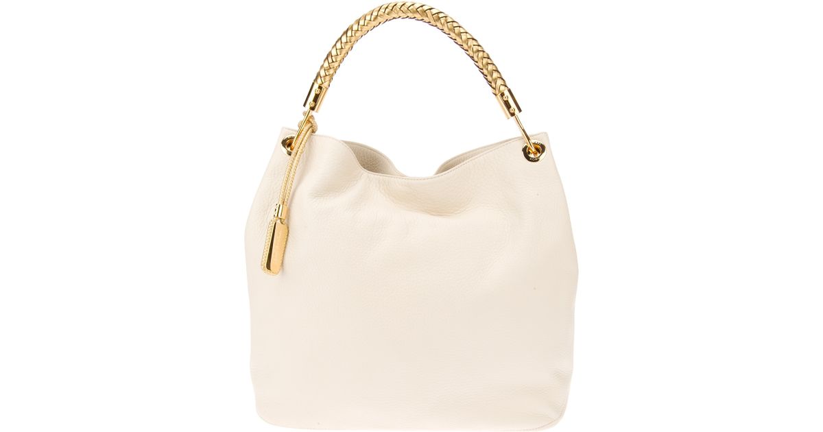 michael kors cream tote bag