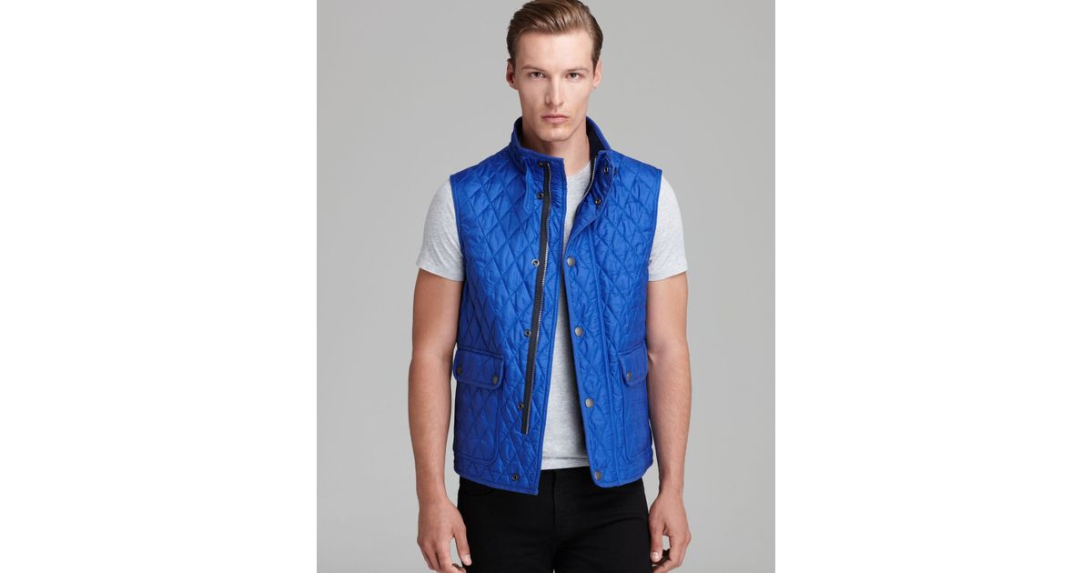 burberry vest blue