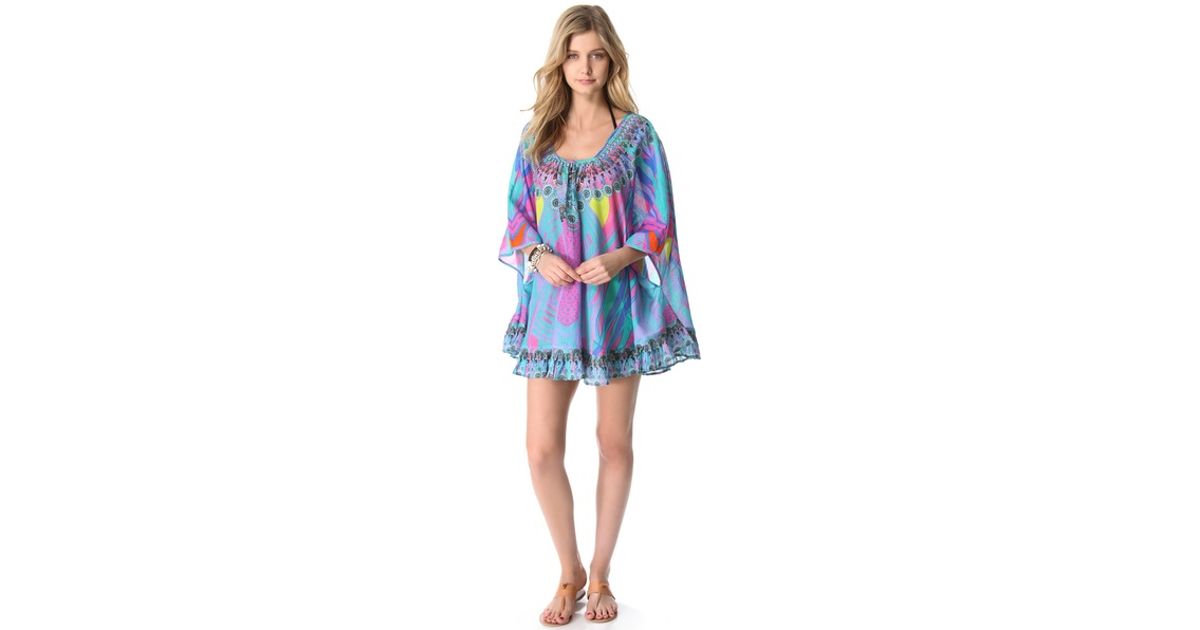 Camilla Beach House Summer Cover Up Dress in Blue Lyst