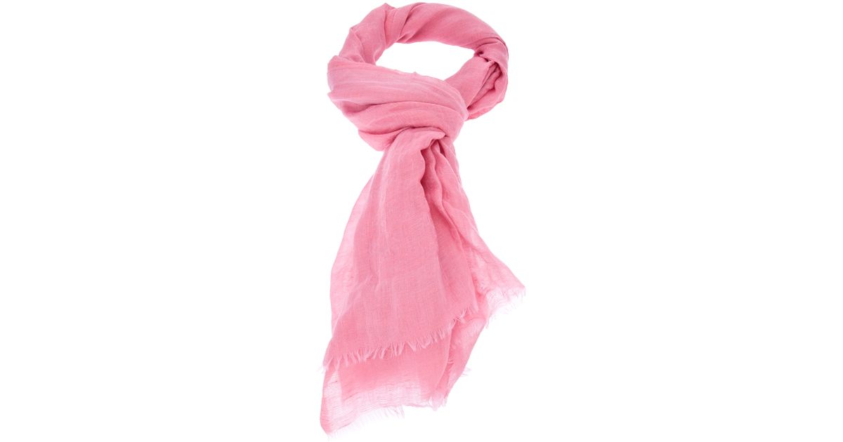 pink scarf
