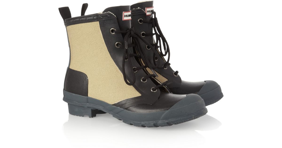 hunter canvas boots