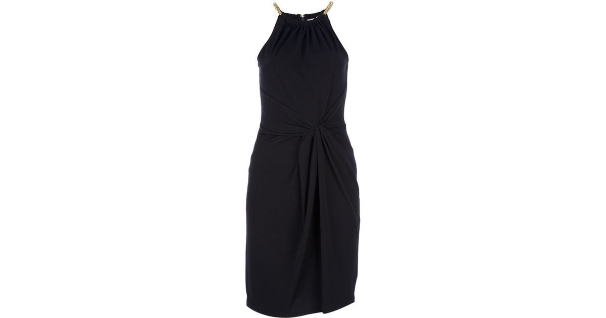 Michael Kors Chain Neck Dress in Black Lyst
