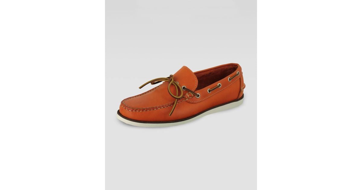 Lyst Eastland Yarmouth Boat Shoe Orange in Orange