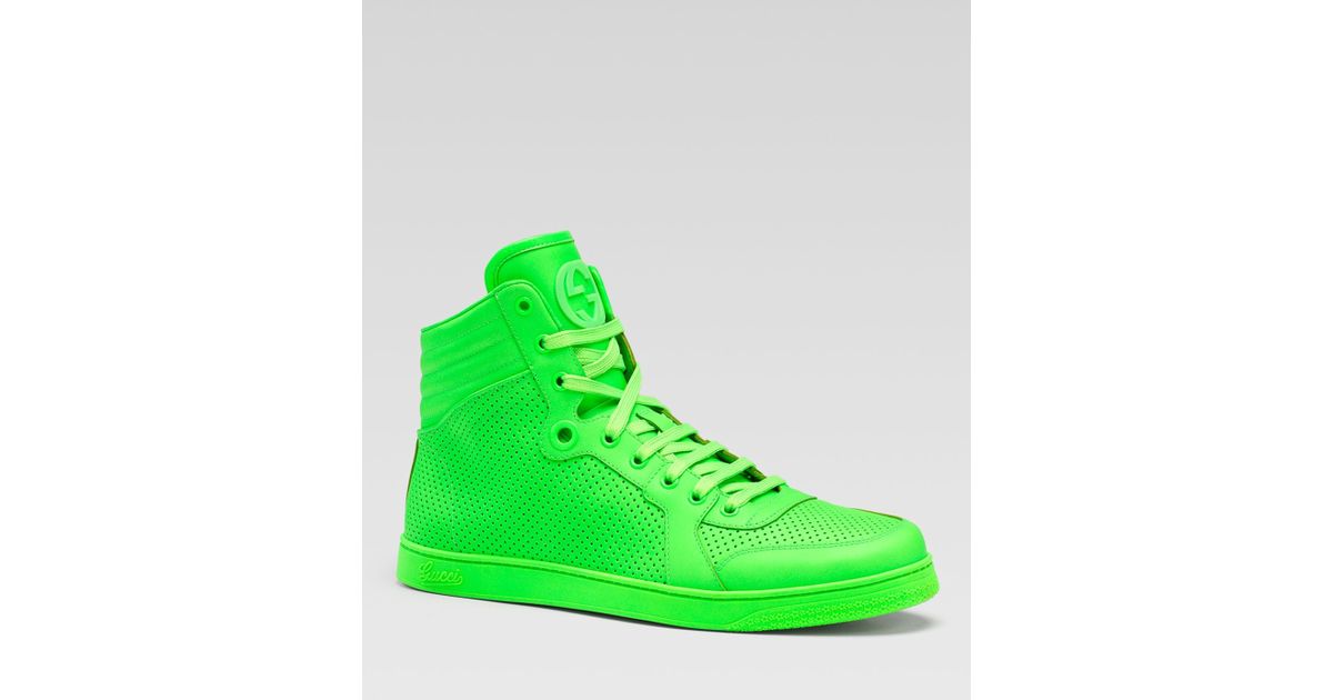 gucci neon sneakers