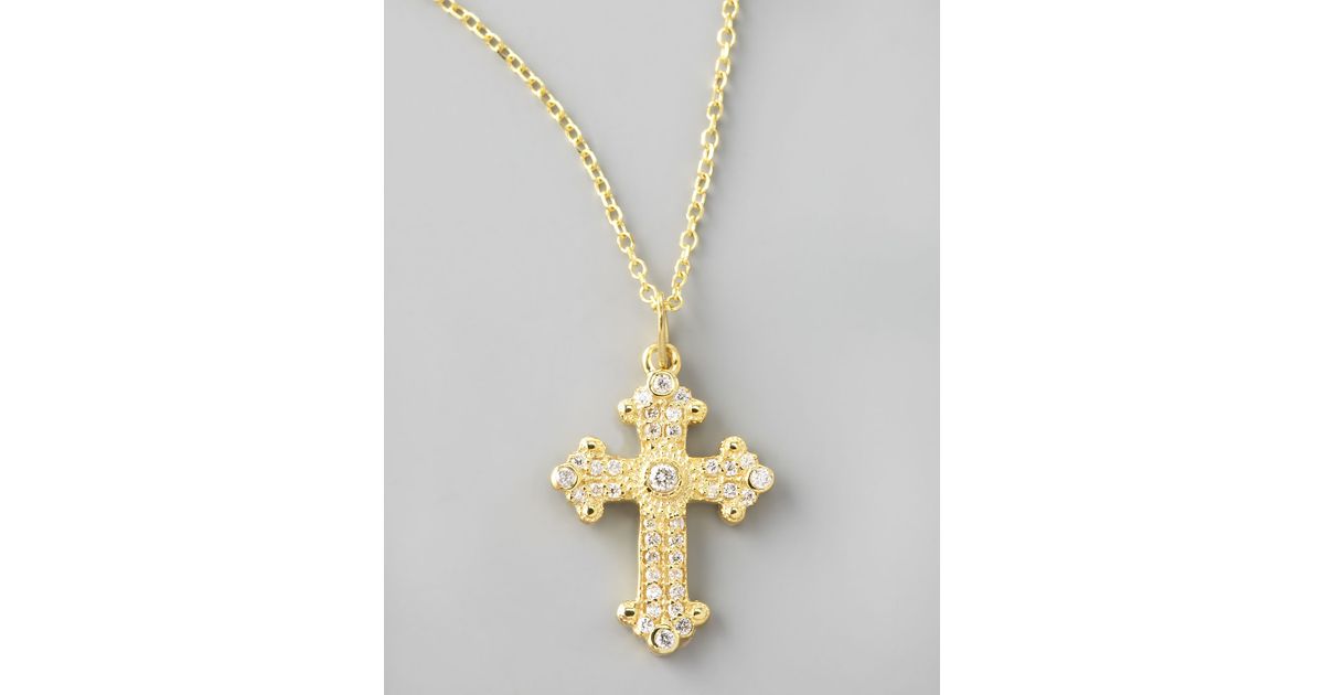 Kc Designs Byzantine Cross Necklace Yellow Gold In Metallic Lyst - Byzantine Cross Pendant Kc Designs Byzantine Cross Necklace Yellow Gold In Metallic Lyst - Byzantine Cross Pendant