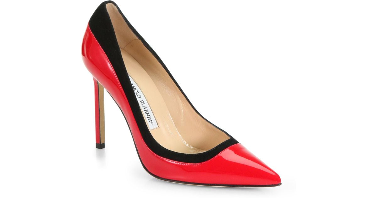 manolo blahnik red pumps