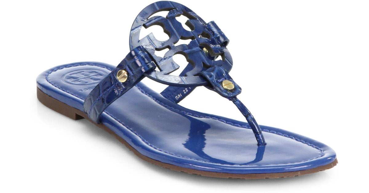 blue tory burch sandals
