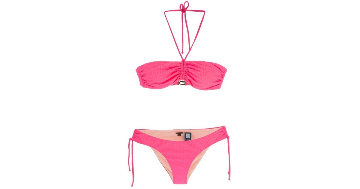 Fendi Monogram Bikini in Pink - Lyst