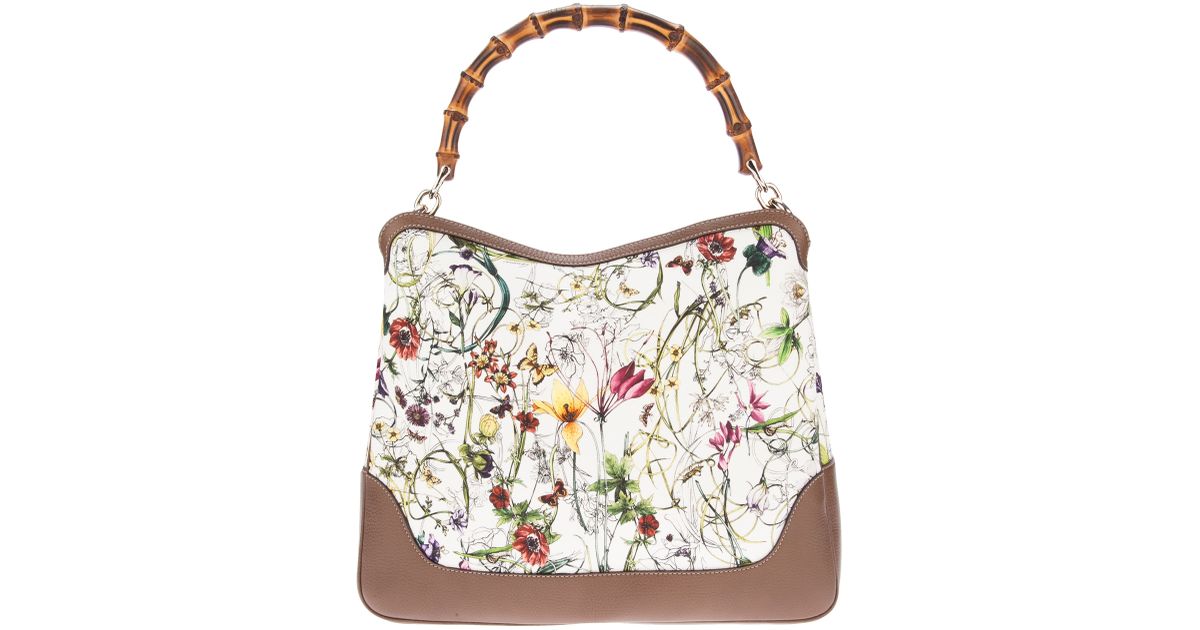 gucci flower print bag