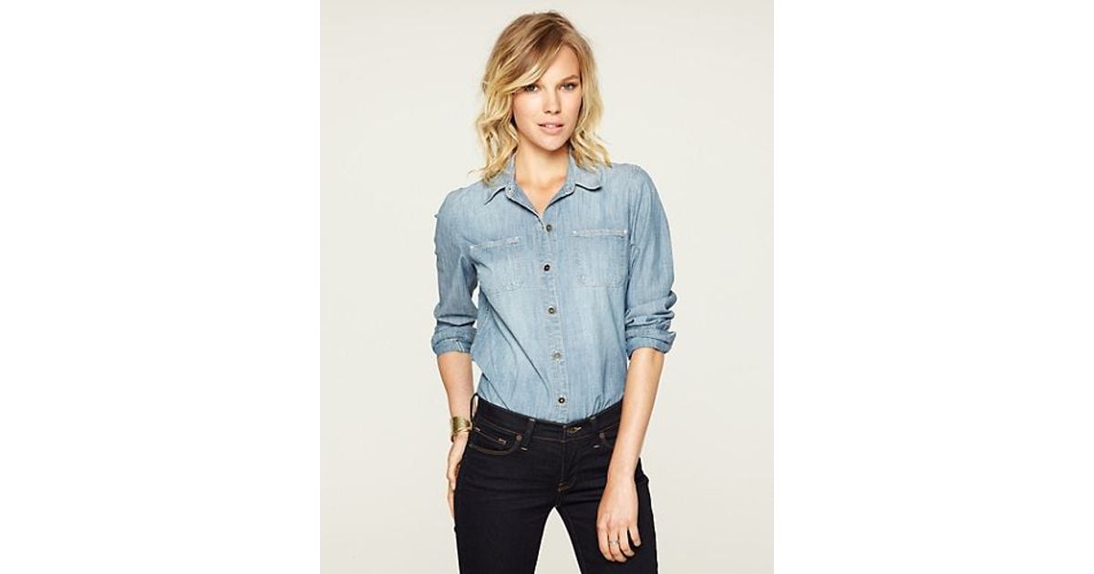 lucky brand chambray shirt
