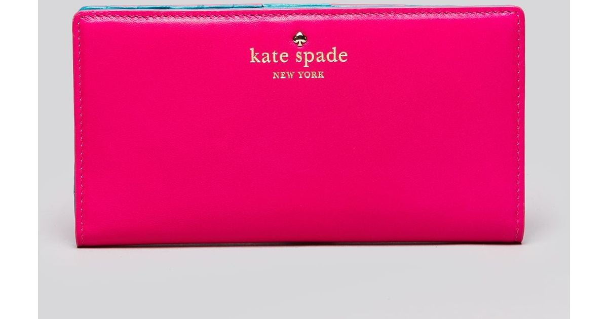 kate spade hot pink wallet