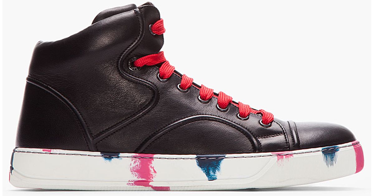 Dsquared2 Spring Summer 2021 251 black leather mid-top sneakers - SNM0505 065B0001 M084