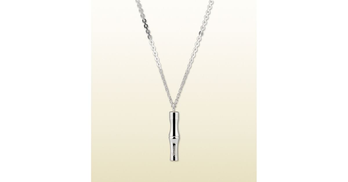Gucci bamboo cross necklace Clearance