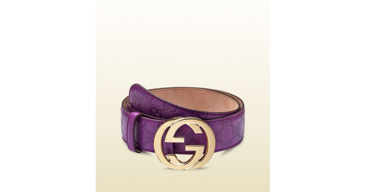 gucci belt purple
