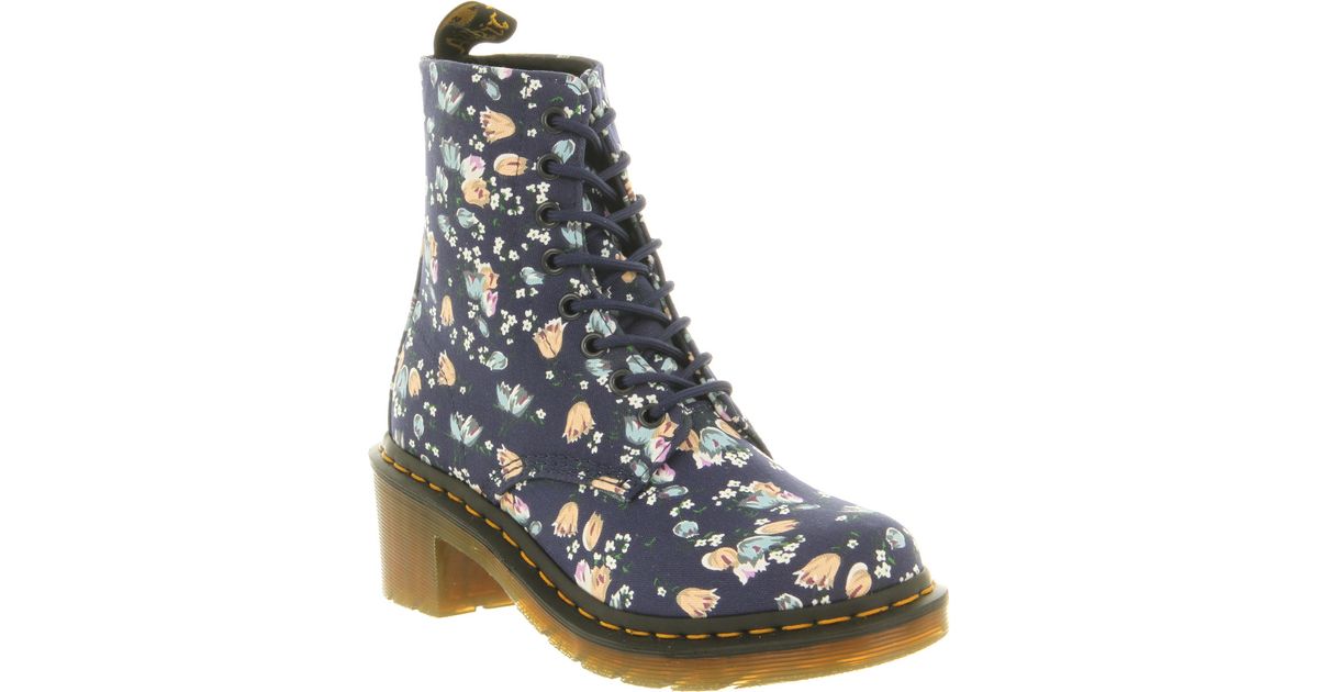 dr martens floral canvas