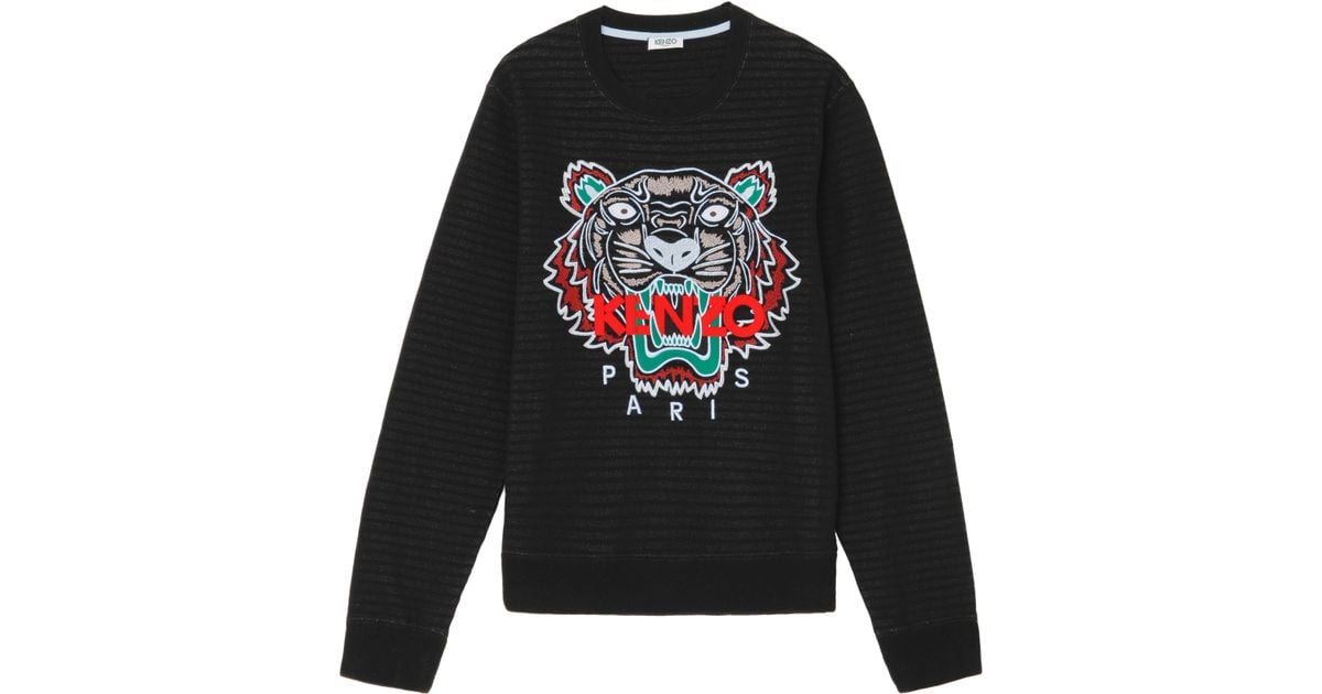 Kenzo Kenzo Tiger Embellished Sweater in Black for Men Lyst