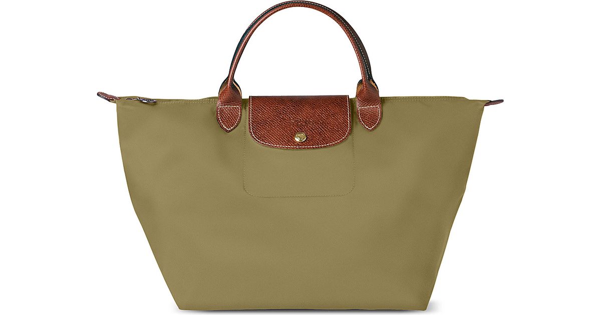 Longchamp Le Pliage Medium Handbag In Green Lyst