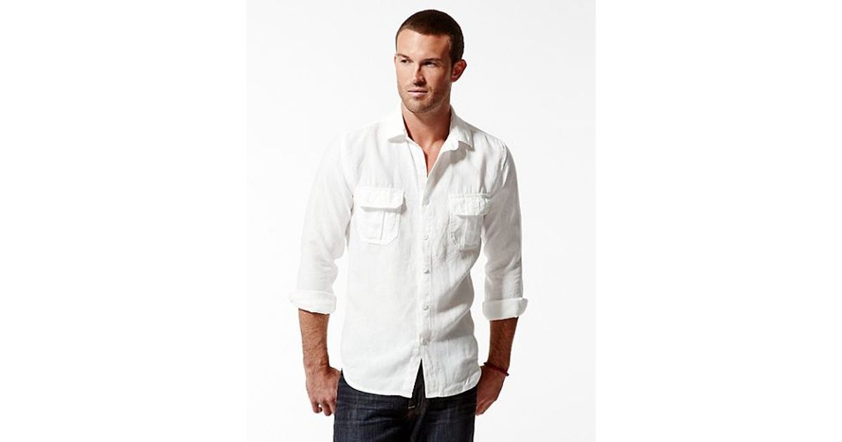 lucky brand linen shirt