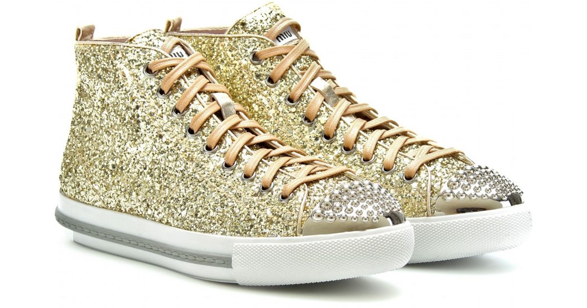 miu miu sparkle sneakers