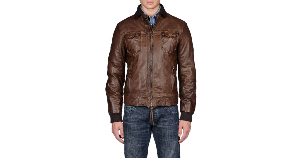 armani jeans leather jacket