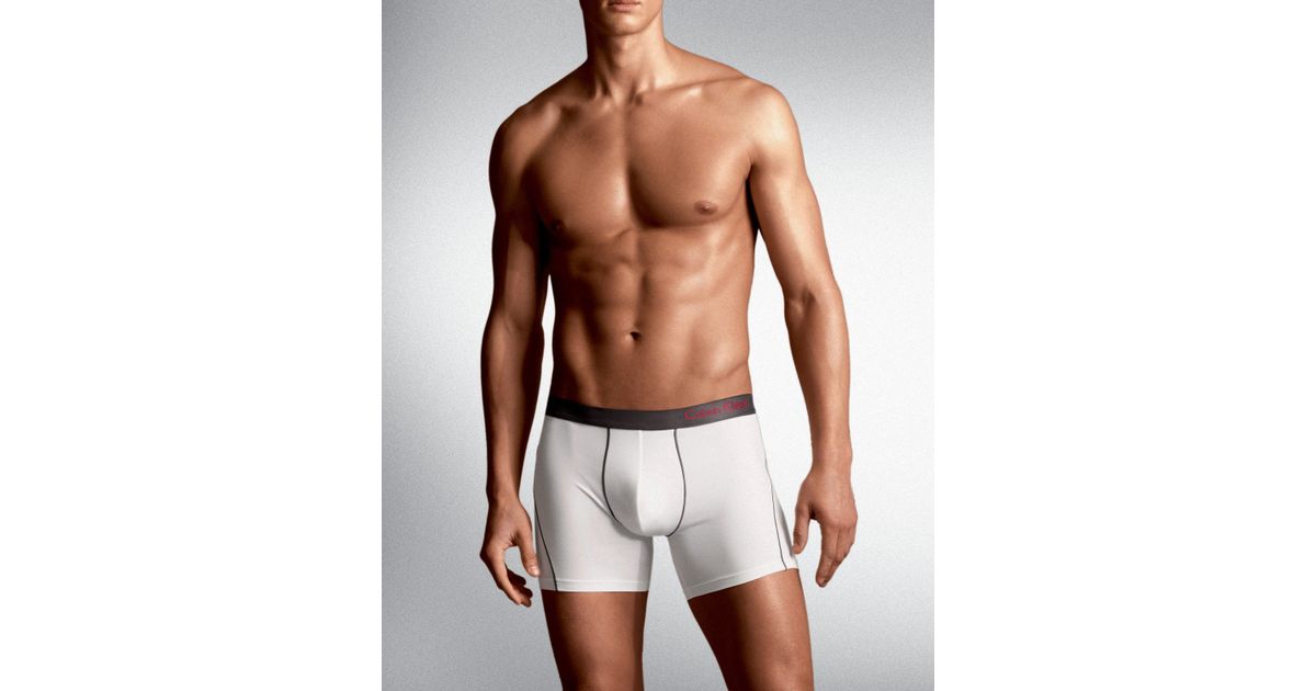 Calvin Klein Synthetic Prostretch Reflex Boxer Briefs in White (Black) for  Men - Lyst