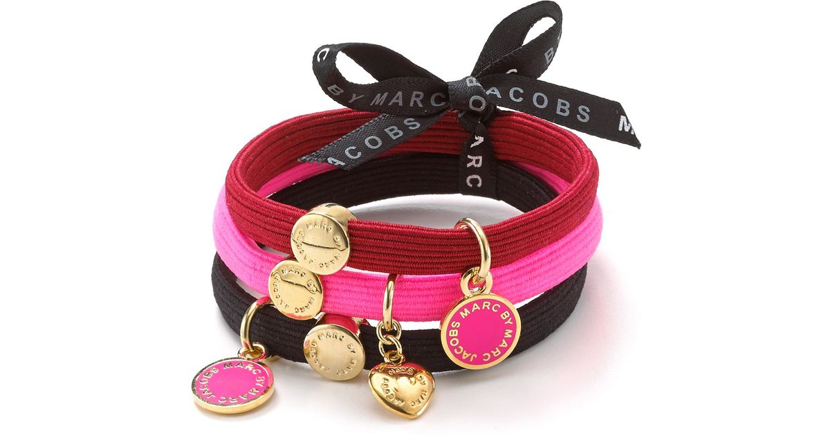Marc By Marc Jacobs Classic Marc Cluster Hair Ties Lyst