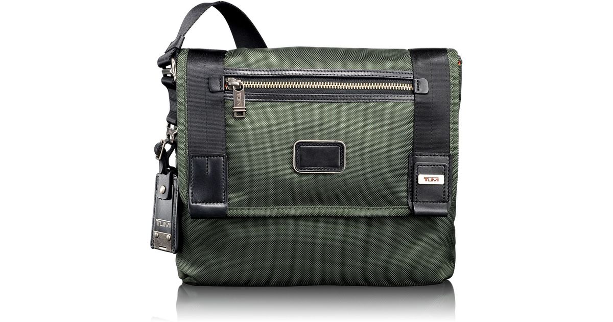 Tumi Alpha Bravo Beale Mini Messenger Bag in Green for Men Lyst
