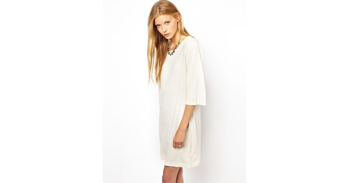 off white jumper dress