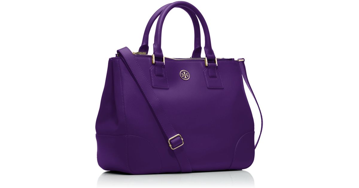Tory Burch | Bags | Tory Burch Large Toteshoulder Bagpurse Deep Purple  Quilted Pattern Exterior | Poshmark