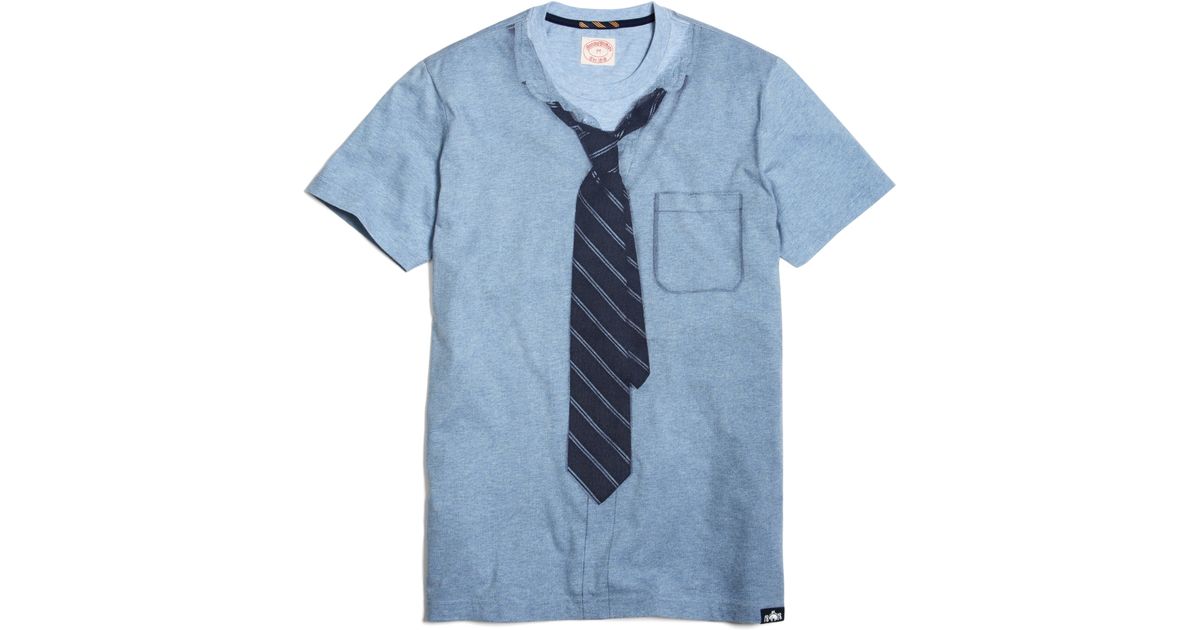 t shirt with tie printed on it