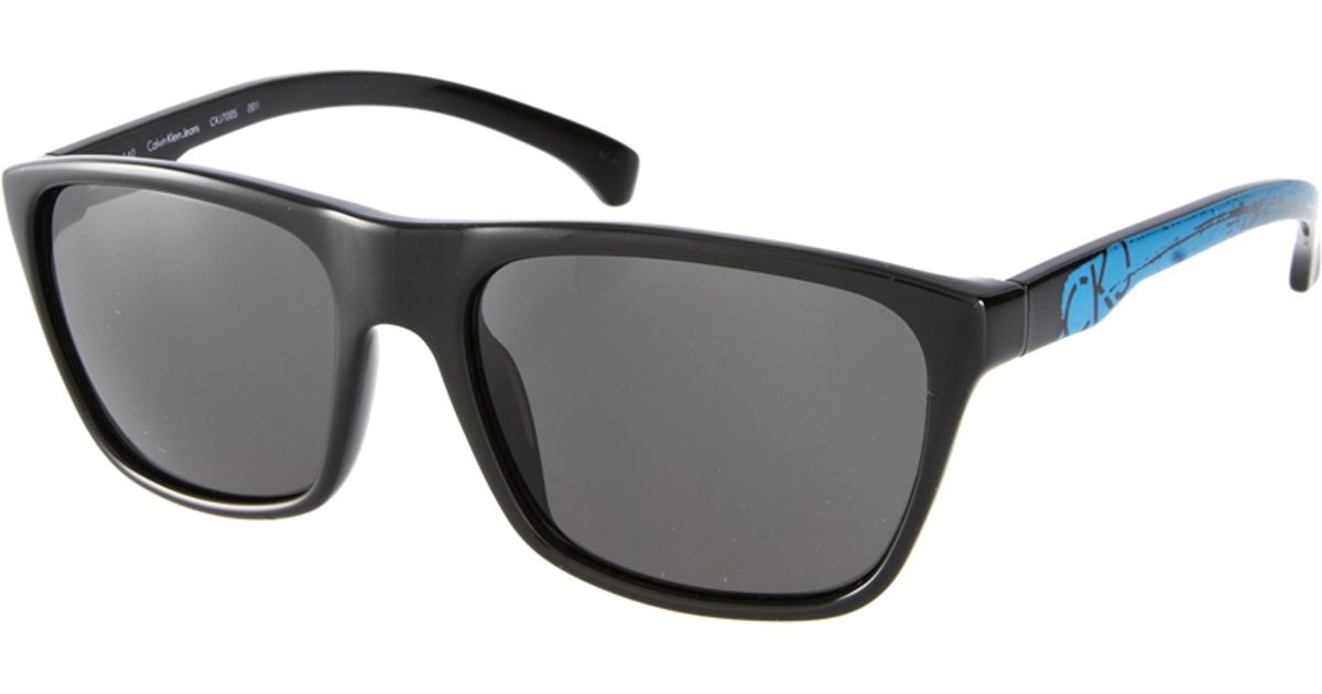 Calvin Klein Ck Jeans Wayfarer Sunglasses in Black for Men - Lyst