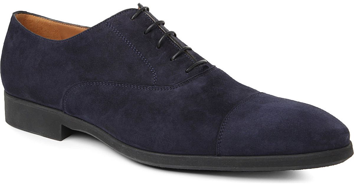 navy suede oxford shoes