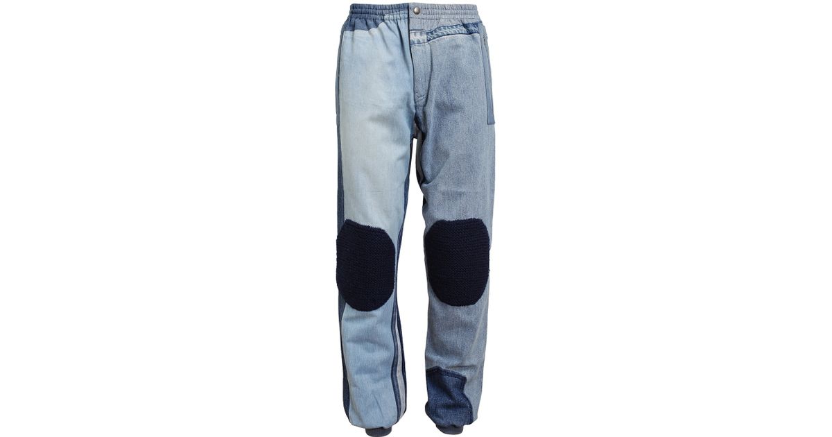 denim tracksuit bottoms