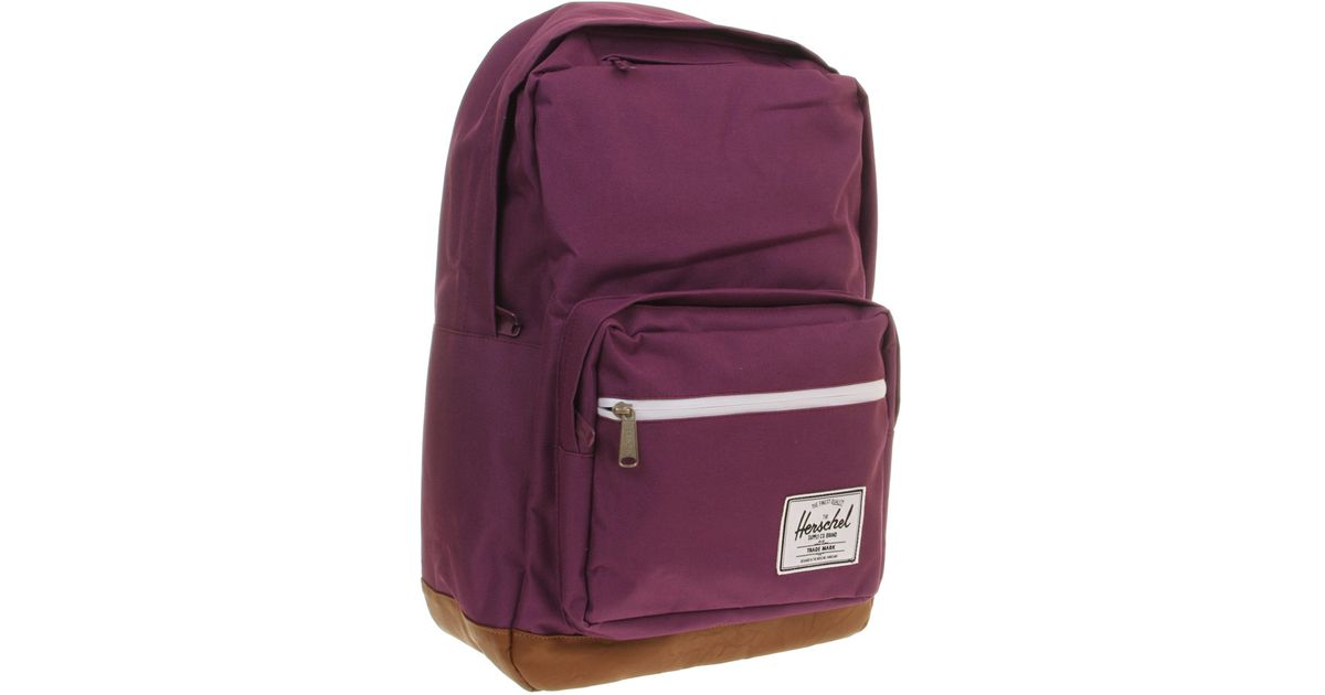 purple herschel backpack