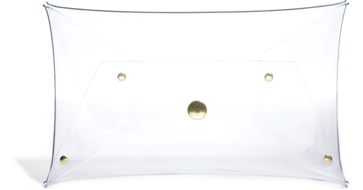 ASOS Small Clear Transparent Clutch Bag - Lyst