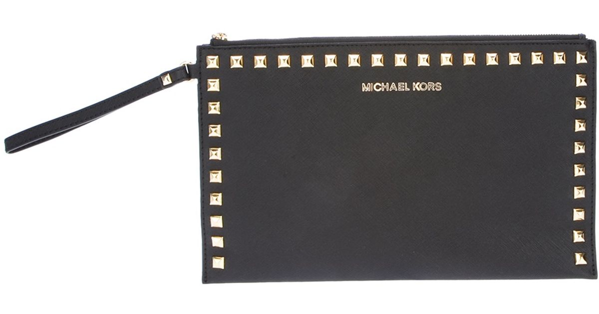 MK studded clutch