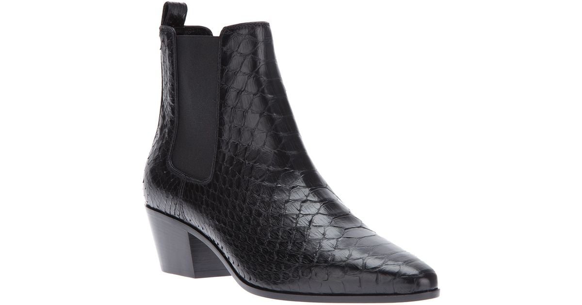 saint laurent python boots