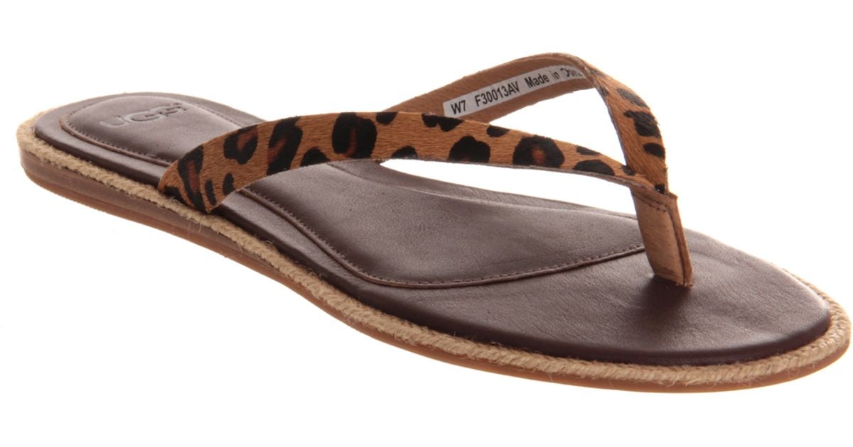 ugg leopard sandals