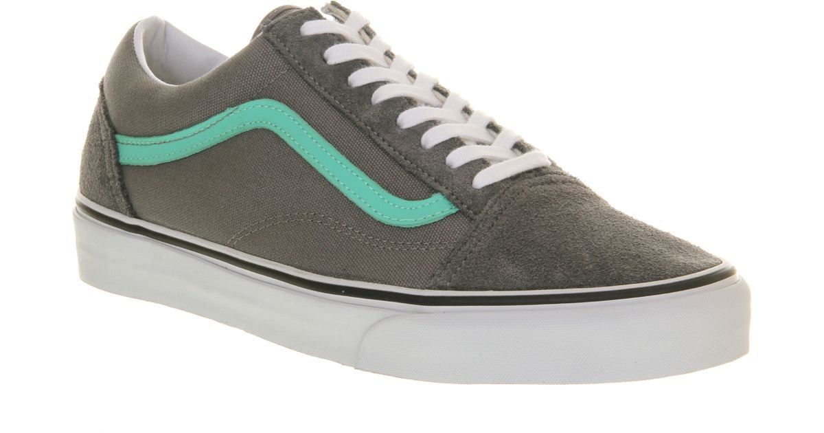 grey and turquoise vans Off 62 