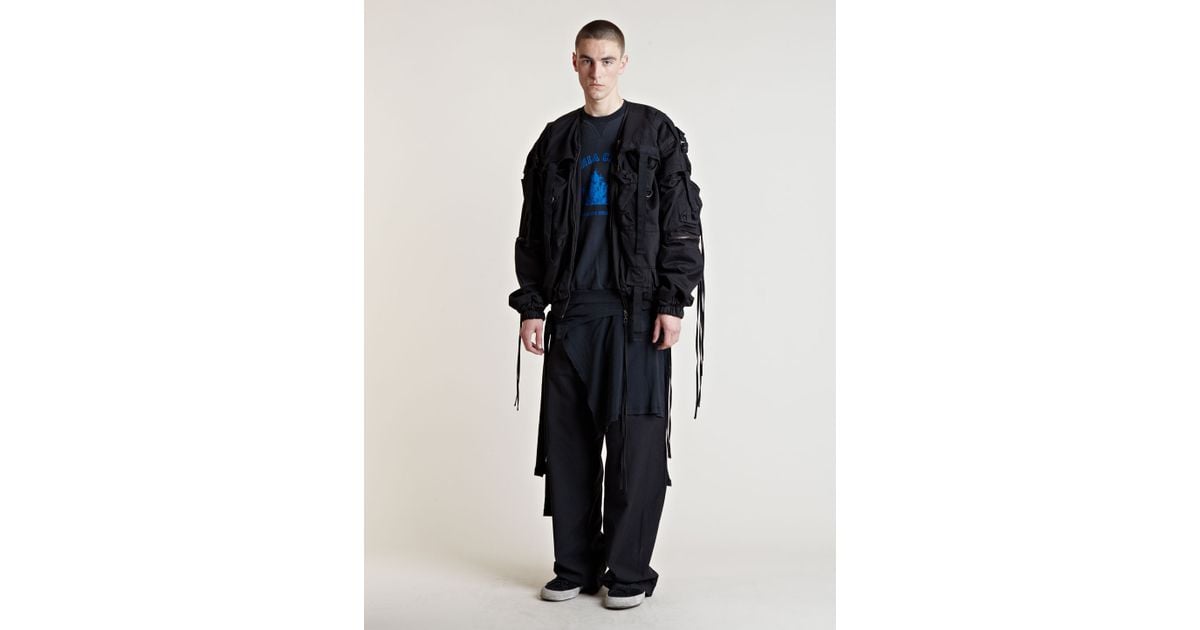 raf simons parachute pants