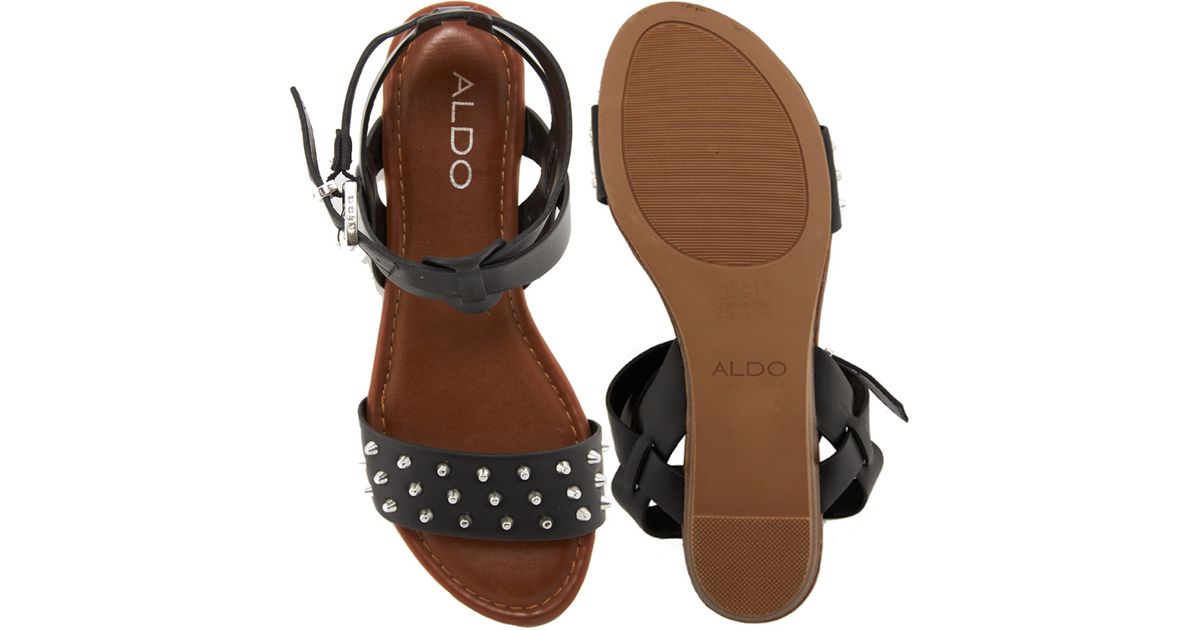 aldo studded sandals