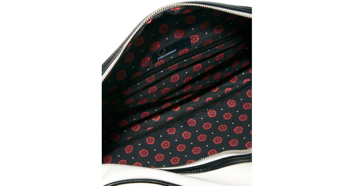 Fred Perry Twisted Wheel Holdall in White for Men Lyst