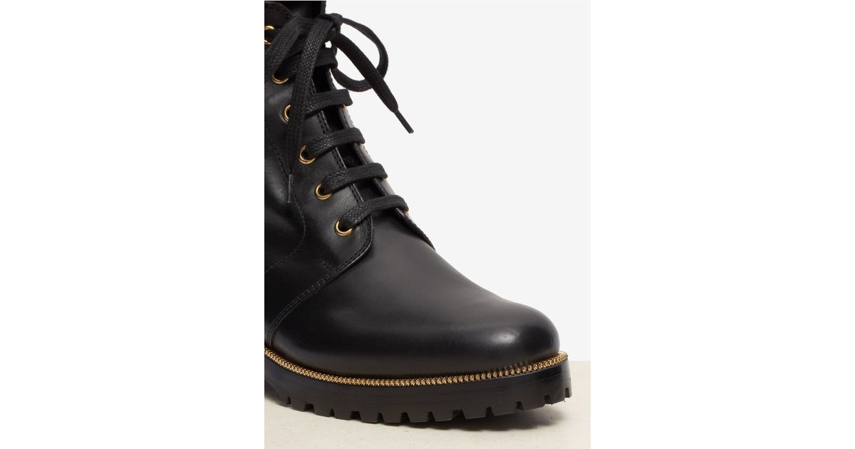 sergio rossi combat boots
