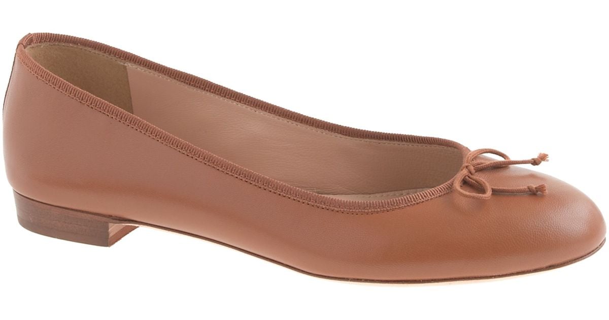 J.Crew Kiki Ballet Flats in Natural | Lyst