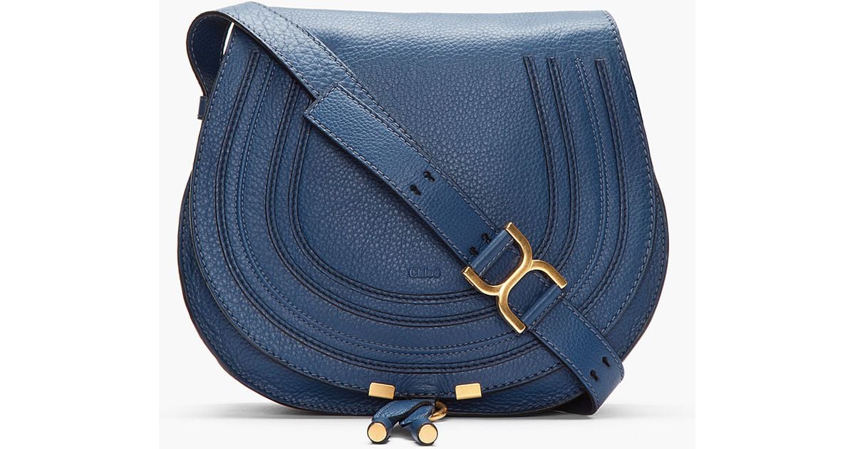 CHLOE Calfskin Marcie Convertible Belt Bag Royal Navy 1277833