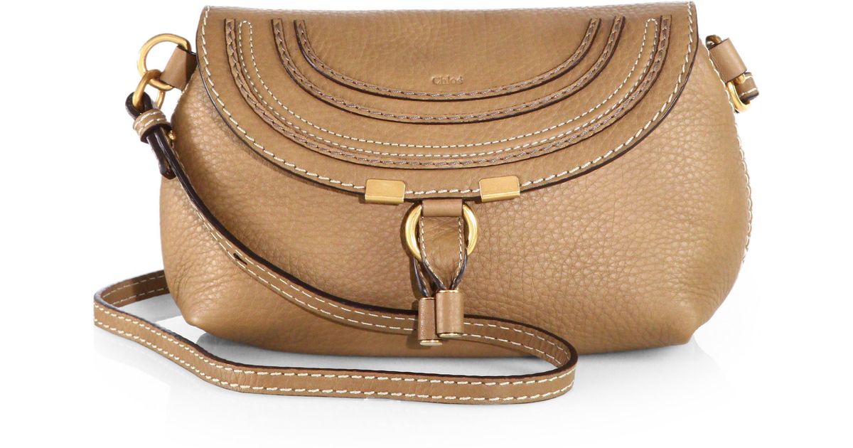 Chloé Marcie Small Crossbody Bag in Natural Lyst