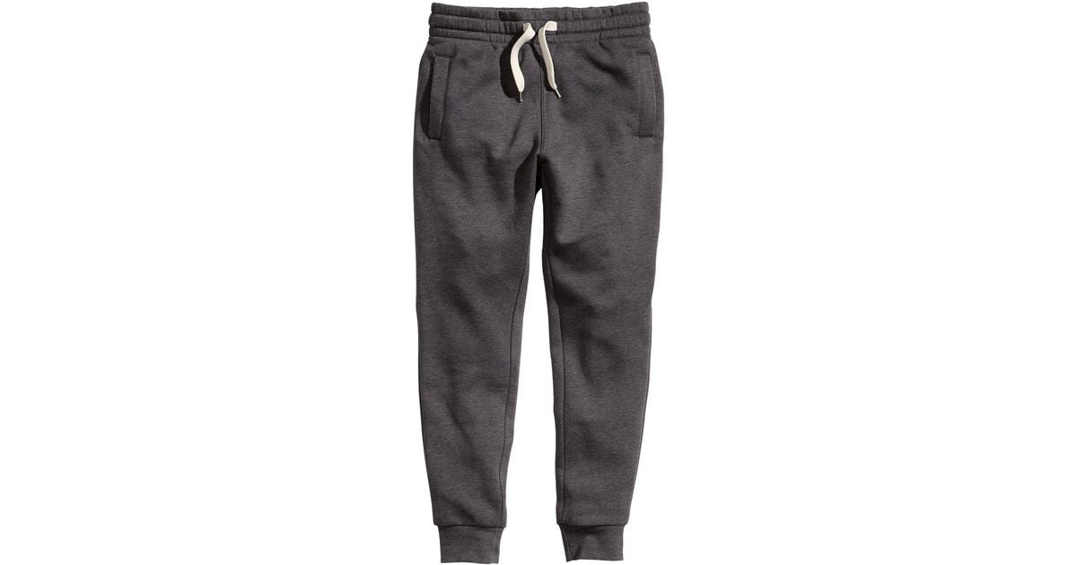 gray sweatpants h&m