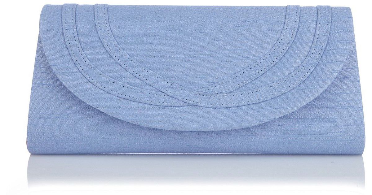 cornflower blue clutch bag