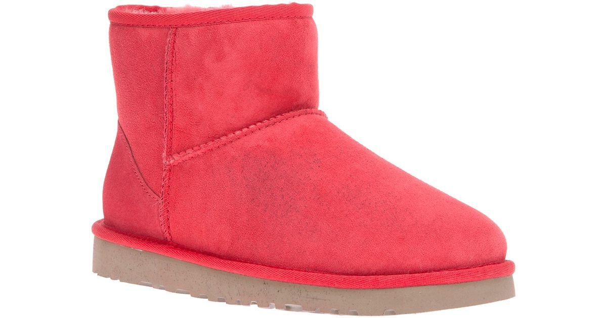 Red Ugg Classic Mini Boots Clearance 