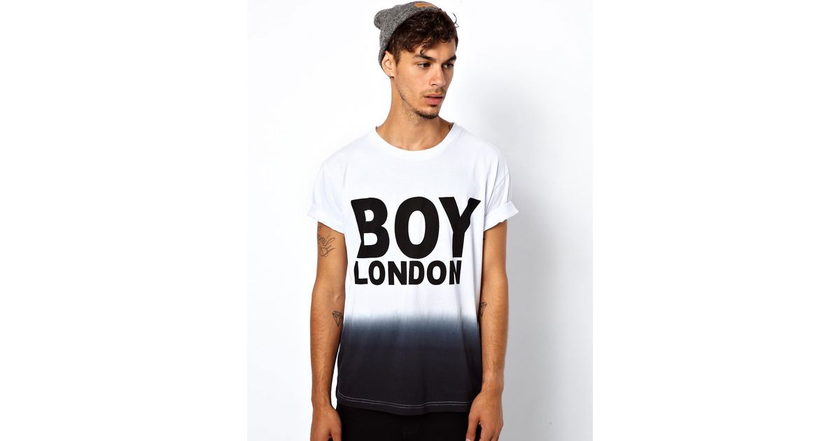 boy london t shirt in dip dye boy london t shirt in dip dye